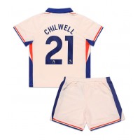 Echipament fotbal Chelsea Ben Chilwell #21 Tricou Deplasare 2024-25 pentru copii maneca scurta (+ Pantaloni scurti)